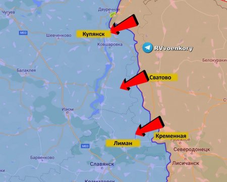 Армия России подтянула резервы и перешла в активное наступление на Лиманском и Купянском направлениях — минобороны Украины