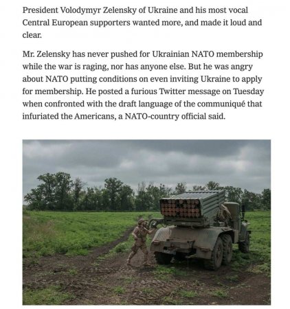 Заявление Зеленского в адрес НАТО «привело американцев в ярость» — New York Times (ФОТО)